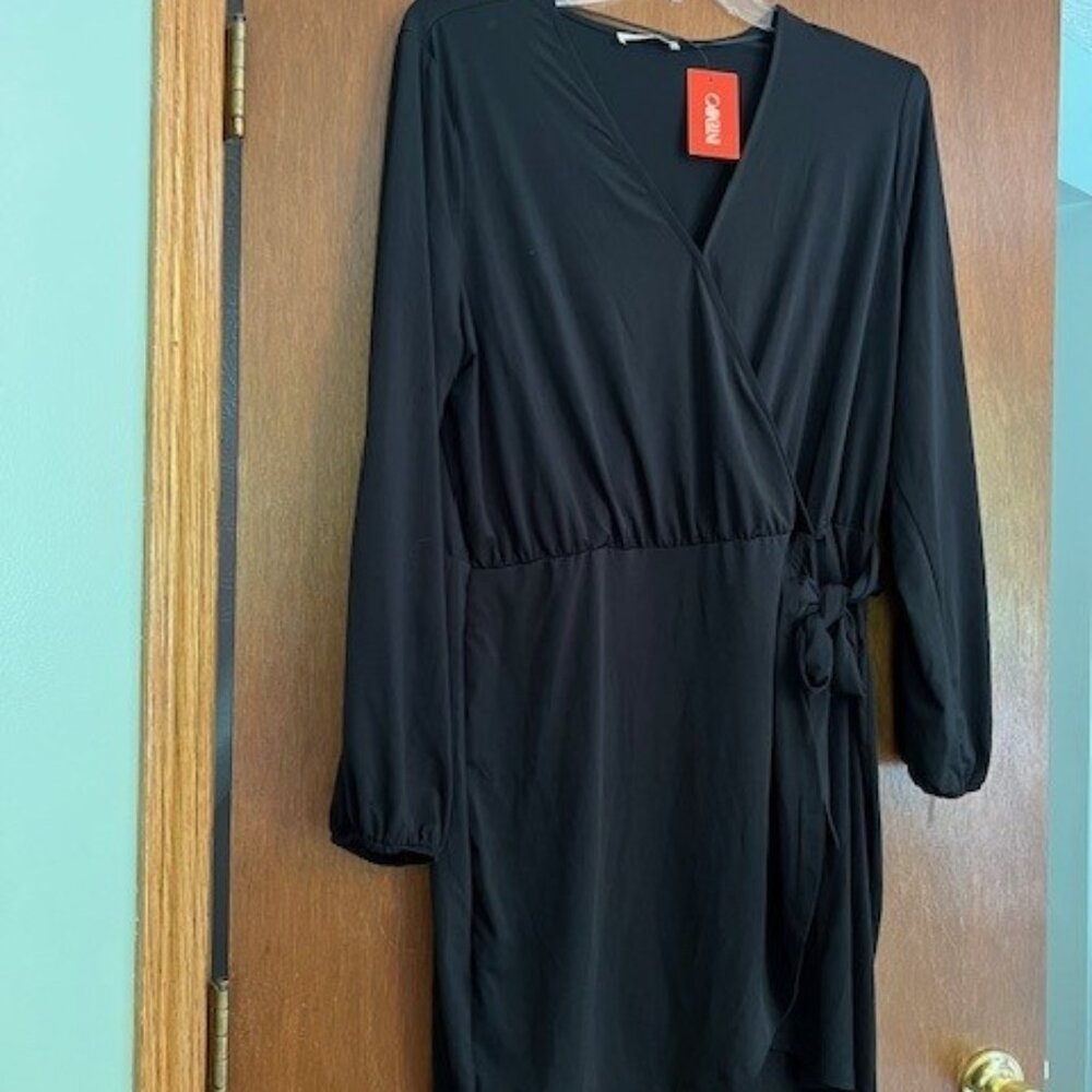 NWT Intempo Black side-tie dress, size XXL